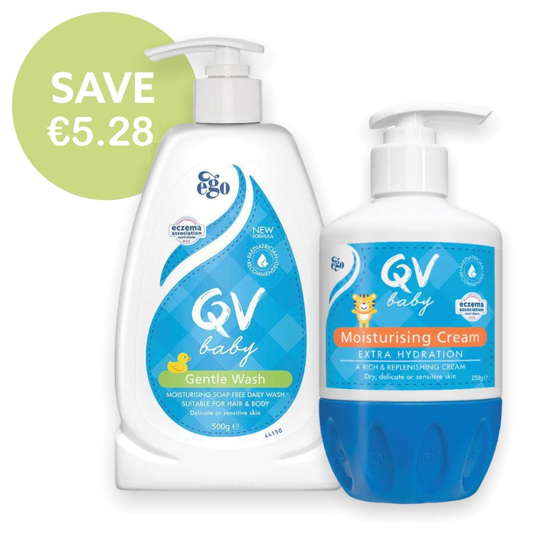 QV Baby Gentle Wash 500g + QV Baby Moisturising Cream 250g (Special Bundle Offer)