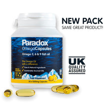 Load image into Gallery viewer, Paradox Omega Fish Oil 1000mg x30 Capsules
